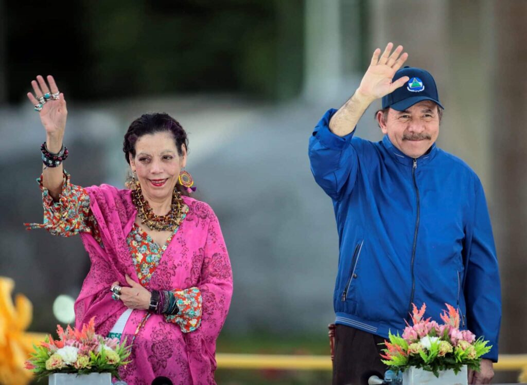 Rosario Murillo and Daniel Ortega