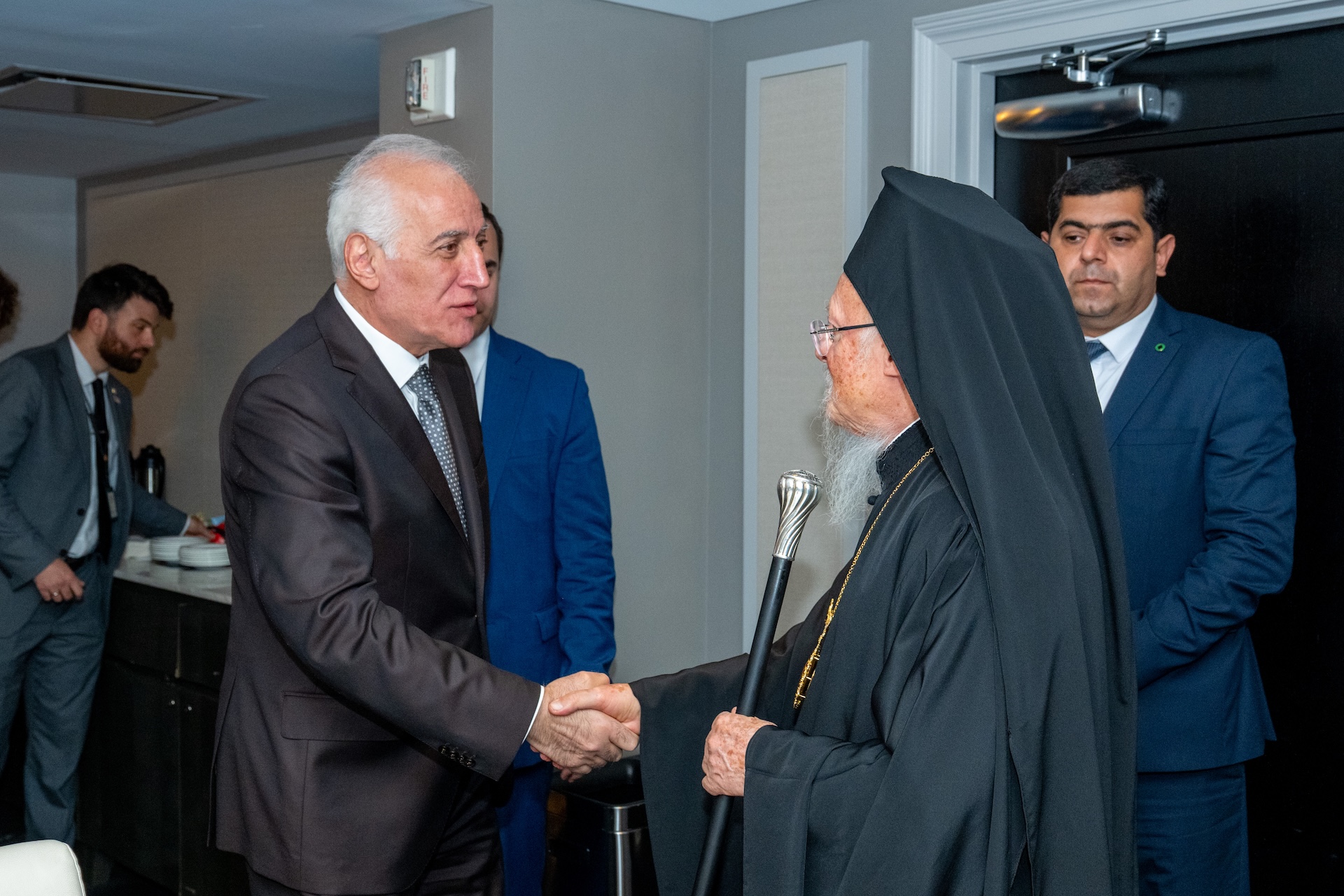 Ecumenical Patriarch with Armenian President
