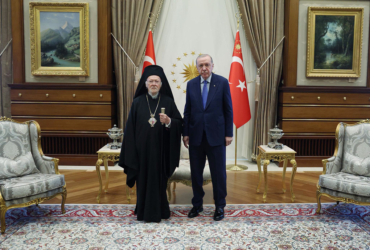 His All-Holiness Ecumenical Patriarch Bartholomew met with Recep Tayyip Erdogan, President of the Republic of Turkey, to discuss the reopening of the Theological School of Halki.