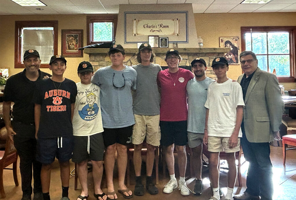 Archon Baseball Hat Recipients at St. Stephen’s Camp, Week 5.