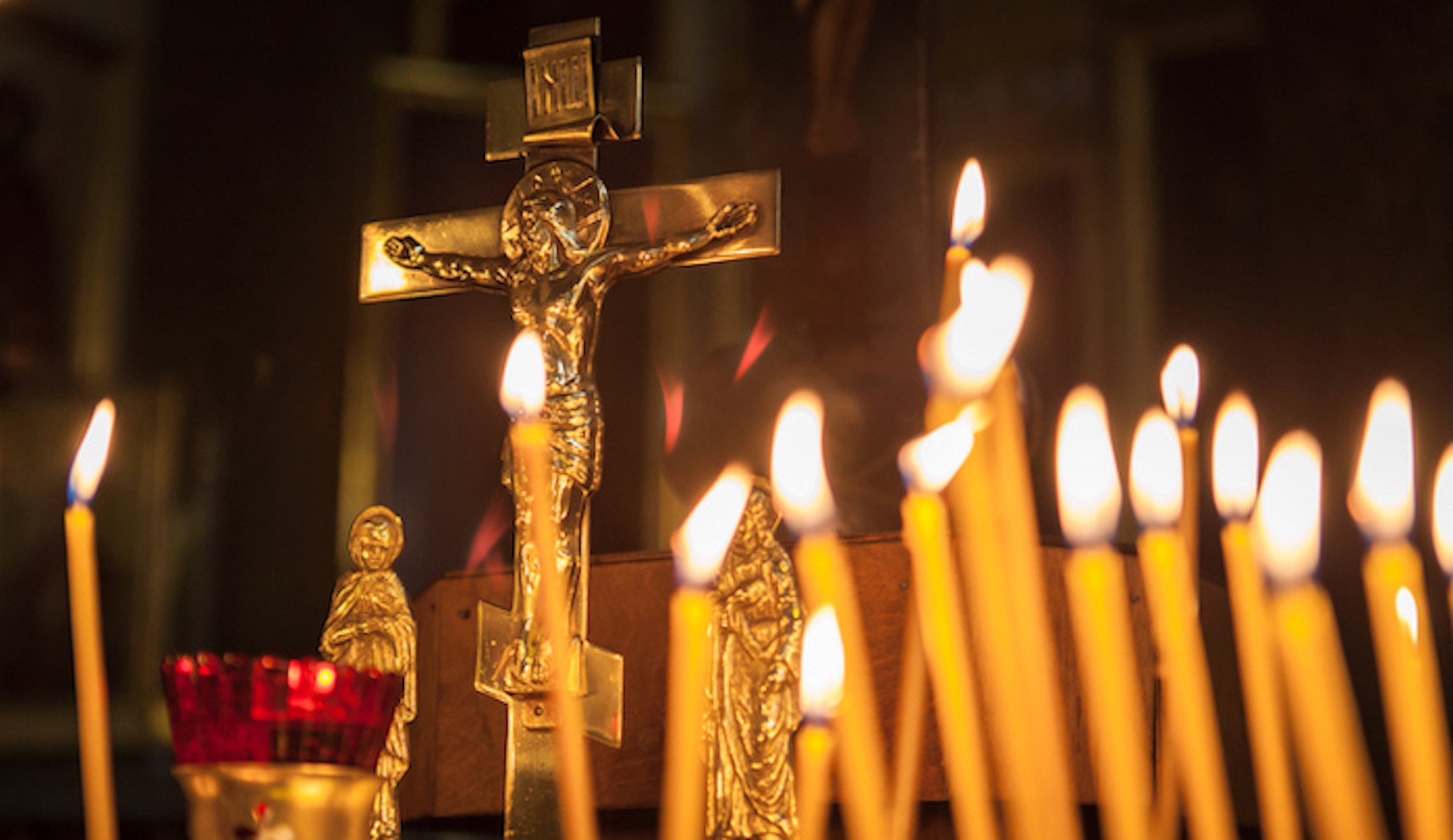 Candles in Kazan Cathedral